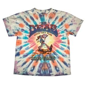 GRATEFUL DEAD The Dead "Wave That Flag" 2004 Concert Tour XL Tie-Dye T-Shirt
